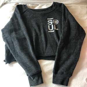 Soul Cycle crop sweatshirt
